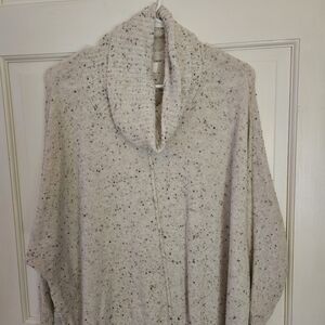 Jessica Simpson Speckled Knit Cowl Neck Sweater
